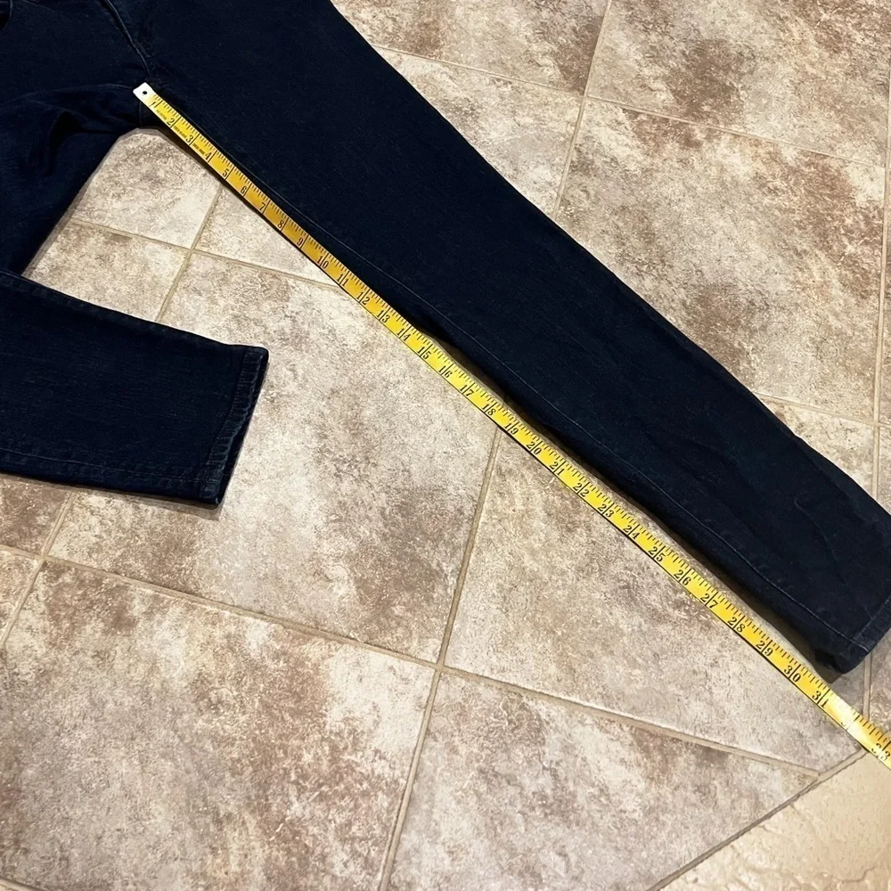 Tory Burch Super Skinny Dark Wash Jeans Mid Rise Denim Size 29 stretchy pockets